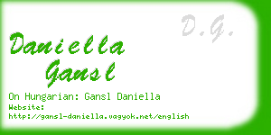 daniella gansl business card